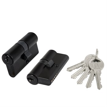 Цилиндровый Fuaro (Фуаро) механизм (100 ZA/60) 1000ZAKey60(25+10+25) BL черный 5Key - фото 84267
