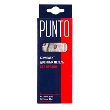 Петля Punto (Пунто) универсальная без врезки IN4200W SB (200-2B 100x2,5) мат. золото - фото 85925