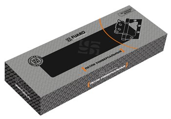 Петля Fuaro (Фуаро) универсальная без врезки IN4500W-BL CFB (500-2BB/BL 100x2,5) кофе глянец БЛИСТЕР - фото 86028