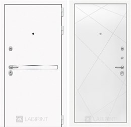 Входная дверь Лайн WHITE 24 - Белый софт