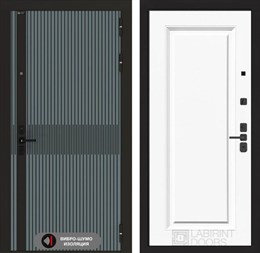 Входная дверь ISSIDA 27 - Эмаль RAL 9003