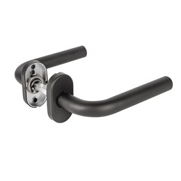 Ручка Fuaro (Фуаро) раздельная R.DSS201-0201P/19 INOX 201 BLACK (овальное основание)
