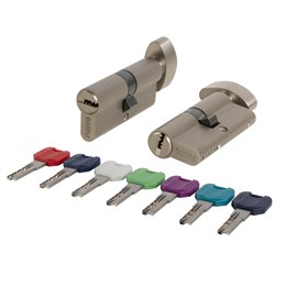 Цилиндровый Punto (Пунто) механизм MaxPro7002Knob90mm(30+10+50) SN никель 7key с вертушкой