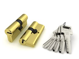Цилиндровый Fuaro (Фуаро) механизм R600/80 mm-BL (30+10+40) PB латунь 5 кл. БЛИСТЕР