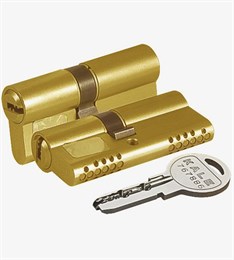 Цилиндровый Kale kilit (Кале килит) механизм 164 OBS SNE/100 (45+10+45) mm латунь 5 кл. БЛИСТЕР