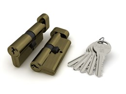Цилиндровый механизм Fuaro (Фуаро) с вертушкой R302/60 mm-BL (25+10+25) AB бронза 5 кл. БЛИСТЕР