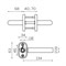 Ручка Fuaro (Фуаро) раздельная R.DSS201-0204P/19 (DSS-0204P/19) INOX 201 BLACK (овальное основание) - фото 125991