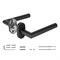 Ручка Fuaro (Фуаро) раздельная R.DSS201-0204P/19 (DSS-0204P/19) INOX 201 BLACK (овальное основание) - фото 125992