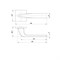 Ручка Punto (Пунто) раздельная K.ARC.Q52.SATURN SSG-39 сатин.золото - фото 128230