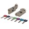 Цилиндровый Punto (Пунто) механизм MaxPro7002Knob100mm(45+10+45) SN никель 7key с вертушкой - фото 128991