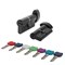 Цилиндровый Punto (Пунто) механизм MaxPro7002Knob70mm(30+10+30) BL черный 7key с вертушкой - фото 129348