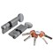 Цилиндровый Fuaro (Фуаро) механизм (G-PRO502/110) G-PRO5002 Knob 110 (50+10+50) SSC сатин. хром 5Key - фото 129375
