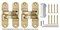 Петля Armadillo (Армадилло) скрытой установки U3D6200L SG левая (Architect 3D-ACH 60) мат. золото 60 кг - фото 133440