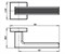 Ручка Armadillo (Армадилло) раздельная K.USQ52.LINE (LINE USQ6) SN-3 матовый никель - фото 82403