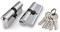 Цилиндровый Fuaro (Фуаро) механизм (100 ZA/70) 1000ZAKey70(30+10+30) CP хром 5Key - фото 83130