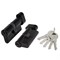 Цилиндровый Fuaro (Фуаро) механизм (100 ZM/70) 1000ZMKnob70(30+10+30) BL черный, 5 кл. с вертушкой - фото 84270