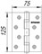 Петля Fuaro (Фуаро) универсальная IN5200U AB (2BB 125x75x2,5) бронза - фото 85627 Петля Fuaro (Фуаро) универсальная IN5200U AB (2BB 125x75x2,5) бронза - фото 85627