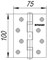 Петля Fuaro (Фуаро) универсальная IN4200U-BL CP (2BB/BL 100x75x2,5) хром БЛИСТЕР - фото 85647 Петля Fuaro (Фуаро) универсальная IN4200U-BL CP (2BB/BL 100x75x2,5) хром БЛИСТЕР - фото 85647